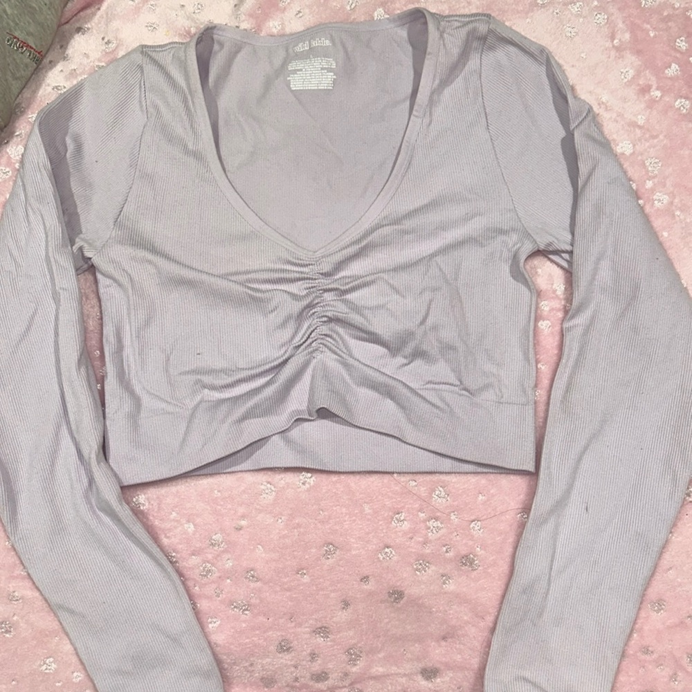 Lavender crop top, SIZE L